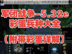 君临天下军团战役奖励大放送，材料种类丰富等你来拿