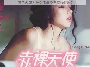 黄色内容为什么不能免费在线观看？