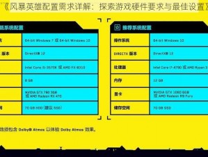 《风暴英雄配置需求详解：探索游戏硬件要求与最佳设置》