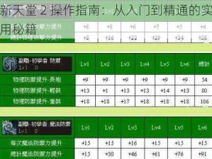 新天堂 2 操作指南：从入门到精通的实用秘籍