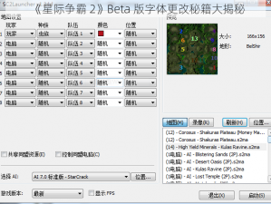 《星际争霸 2》Beta 版字体更改秘籍大揭秘