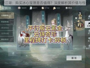 一梦江湖：购买冰心宝匣是否值得？深度解析其价值与性价比