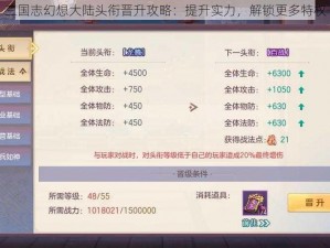 三国志幻想大陆头衔晋升攻略：提升实力，解锁更多特权