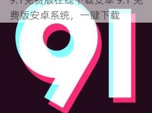 9.1免费版在线下载安卓 9.1 免费版安卓系统，一键下载