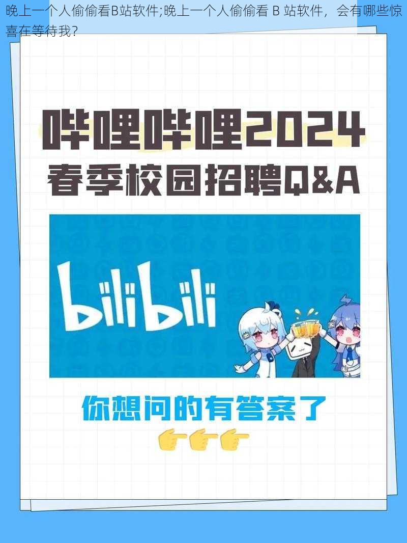 晚上一个人偷偷看B站软件;晚上一个人偷偷看 B 站软件，会有哪些惊喜在等待我？