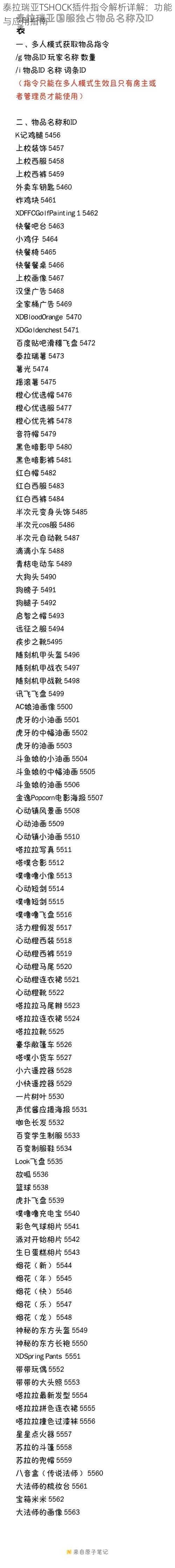 泰拉瑞亚TSHOCK插件指令解析详解：功能与应用指南