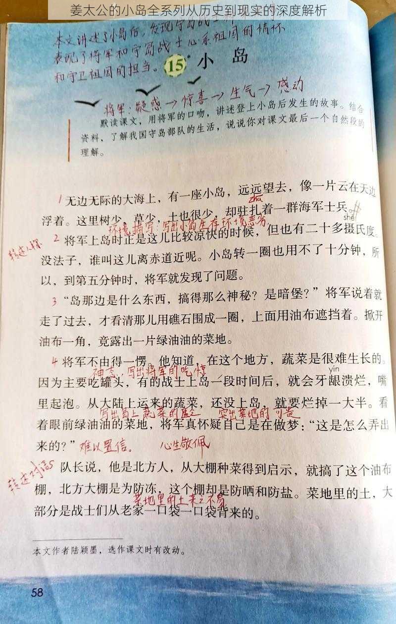 姜太公的小岛全系列从历史到现实的深度解析