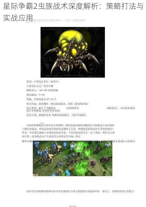 星际争霸2虫族战术深度解析：策略打法与实战应用