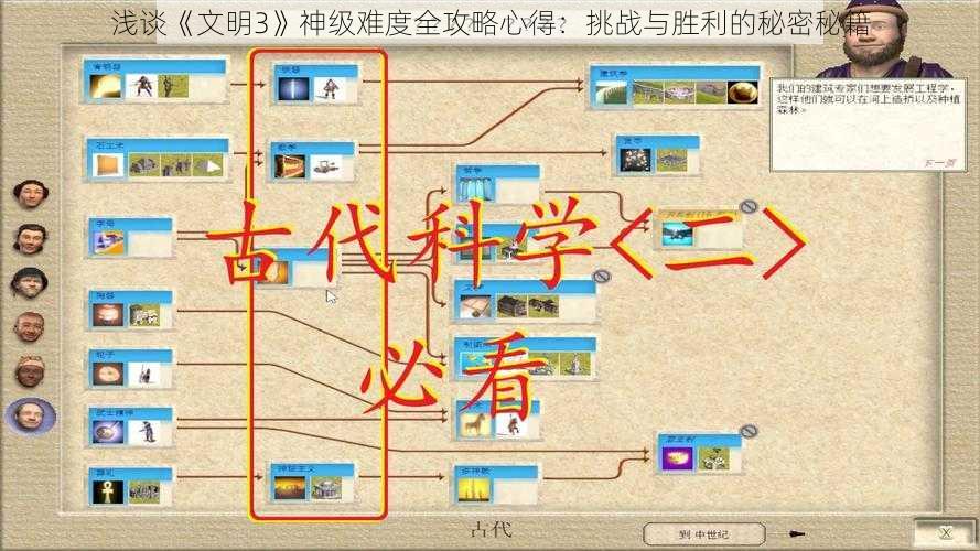 浅谈《文明3》神级难度全攻略心得：挑战与胜利的秘密秘籍