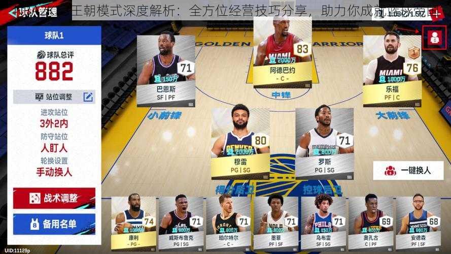 NBA2K13王朝模式深度解析：全方位经营技巧分享，助力你成就篮球帝国