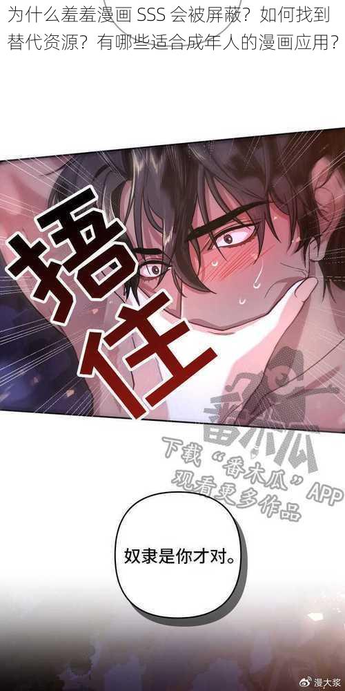 为什么羞羞漫画 SSS 会被屏蔽？如何找到替代资源？有哪些适合成年人的漫画应用？