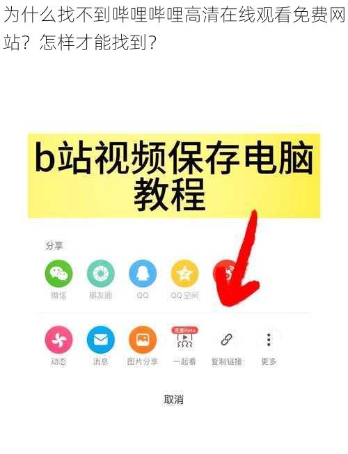 为什么找不到哔哩哔哩高清在线观看免费网站？怎样才能找到？