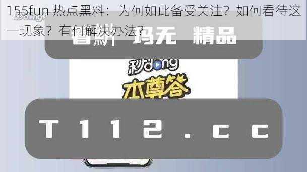 155fun 热点黑料：为何如此备受关注？如何看待这一现象？有何解决办法？