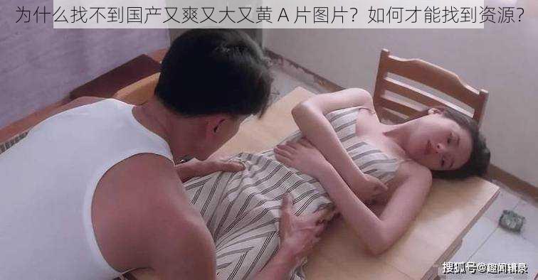 为什么找不到国产又爽又大又黄 A 片图片？如何才能找到资源？