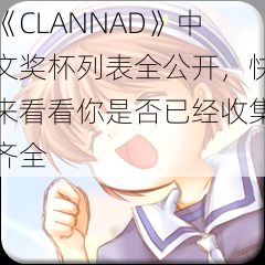 《CLANNAD》中文奖杯列表全公开，快来看看你是否已经收集齐全