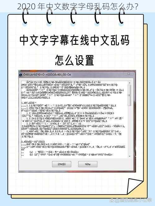 2020 年中文数字字母乱码怎么办？