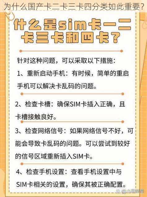 为什么国产卡二卡三卡四分类如此重要？