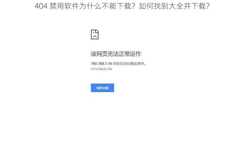 404 禁用软件为什么不能下载？如何找到大全并下载？