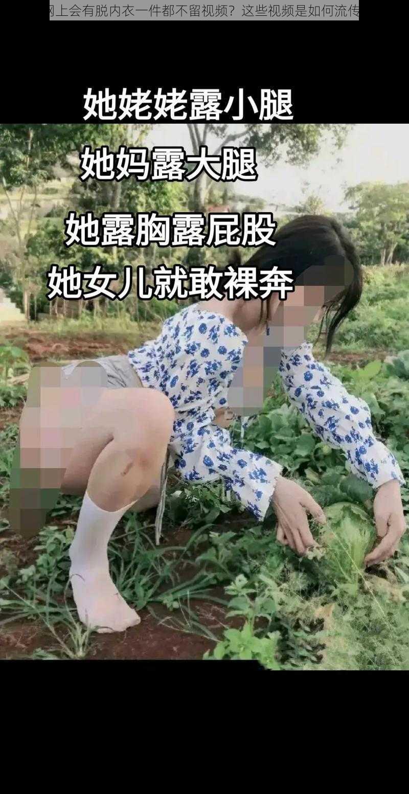 为什么网上会有脱内衣一件都不留视频？这些视频是如何流传出来的？