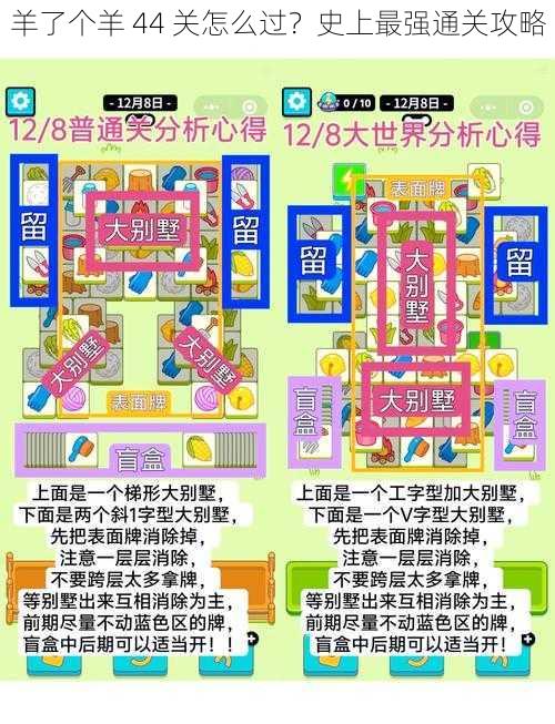 羊了个羊 44 关怎么过？史上最强通关攻略