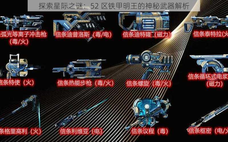 探索星际之谜：52 区铁甲明王的神秘武器解析