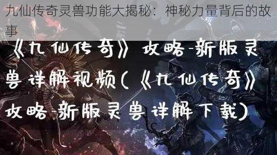 九仙传奇灵兽功能大揭秘：神秘力量背后的故事